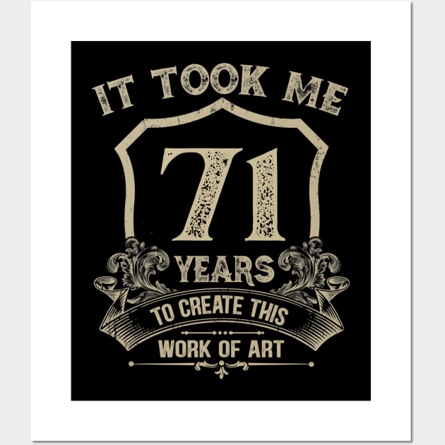 71st birthday Wall Art by Jandjprints